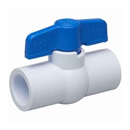 B & K 12 WHT PVC Ball Valve 107-633HN